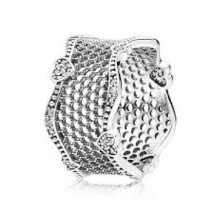 Lace of Love Pandora Ring Size 9
